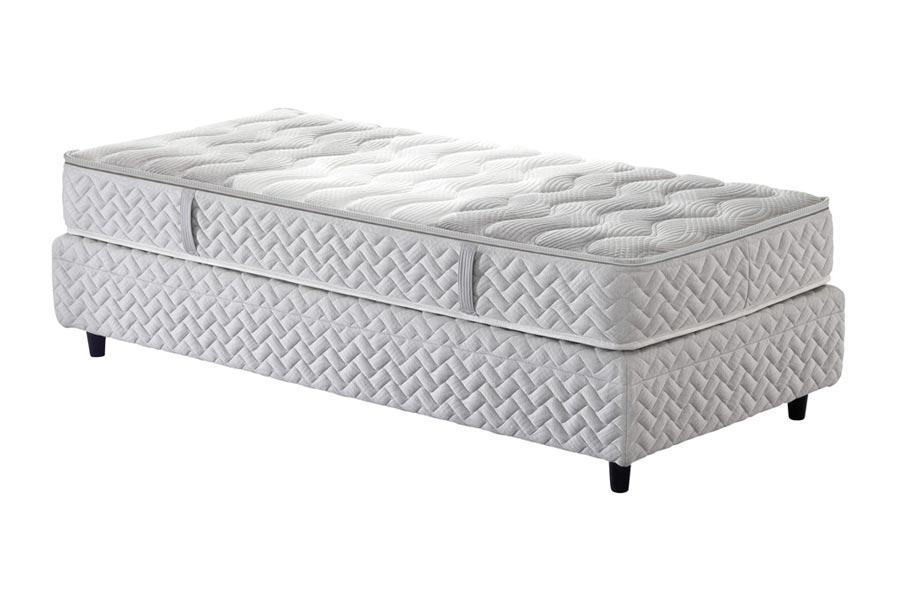 Bed base BoxSpring Manifattura Falomo with matching mattress