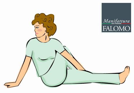 Yoga: marichyasana position to sleep better.