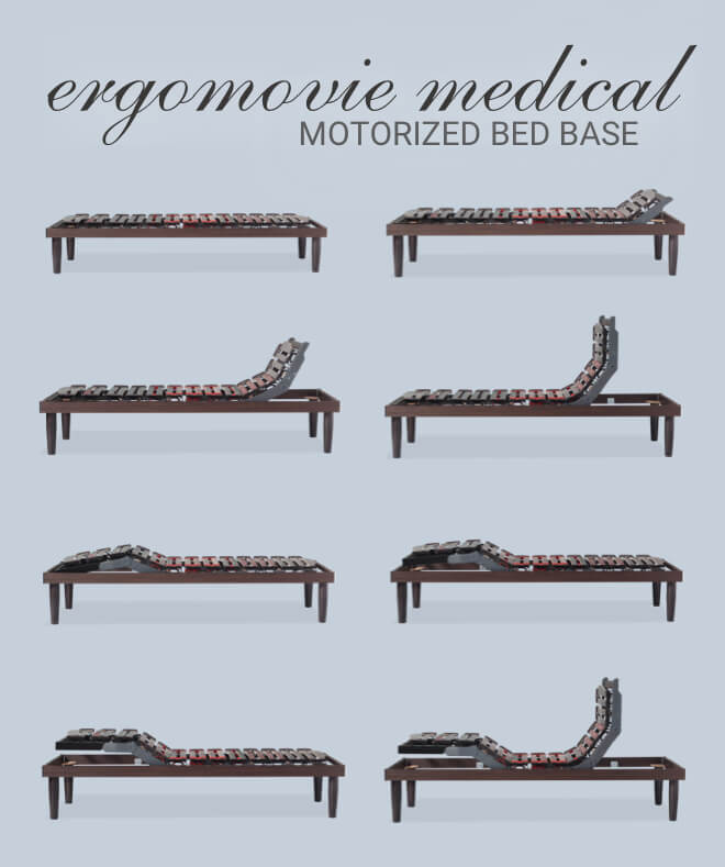 Ergomovie medical motorized bed base